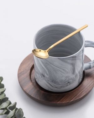 Stainless Steel Minimalist Gold Teaspoon - Gold, Short