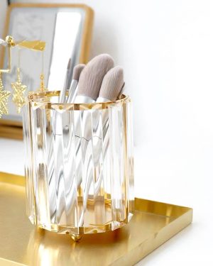 Gold Glass Organizer