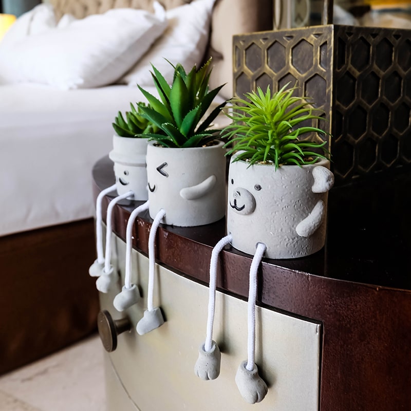 Evergreen Artificial Succulent Pot - Image 3