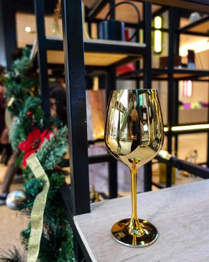 Gold Wine Glass