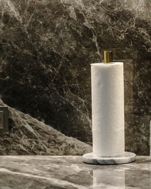Gold Marble Kitchen Tissue Holder