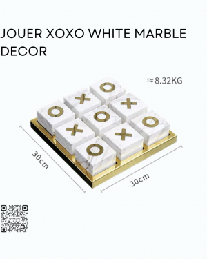 Jouer XOXO White Marble Decor